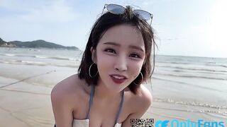 Onlyfans女神【sunwall95】海灘上的性愛