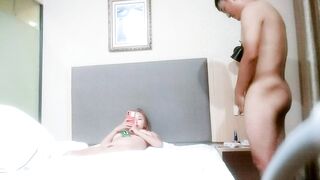 爆炸身材金髮妹 細腰巨乳 扶腰後入 一對豪乳直晃 2