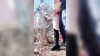 陽光明媚好天氣 小少婦戶外摳逼心癢難耐找了男人野戰 被一頓狂艹內射2